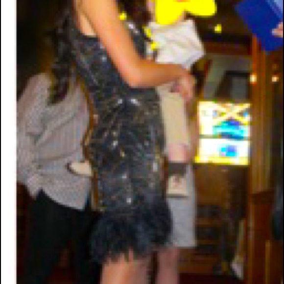 Sequin Faux Fur Dress ✨ - Picture 2 of 5